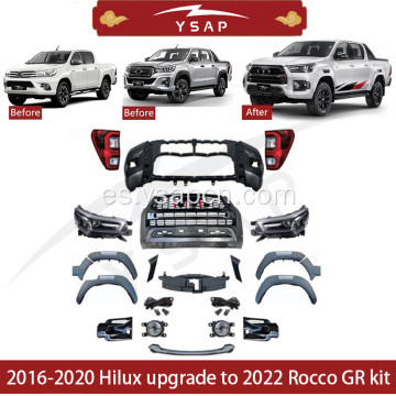 Facelifa Hilux 2016-2020 a 2022 Rocco GR Kit